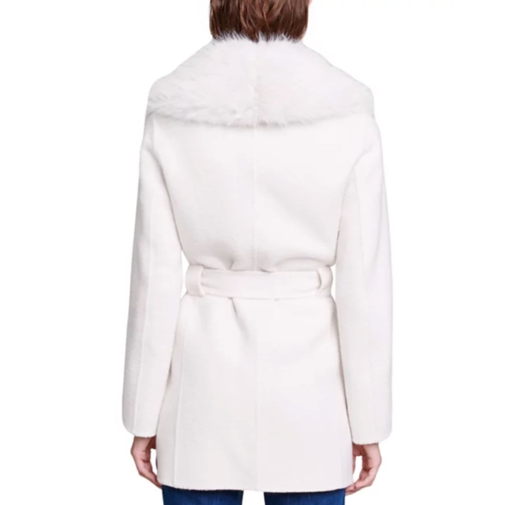Galaxyo Faux Fur Collar Coat - Picture 3 of 7